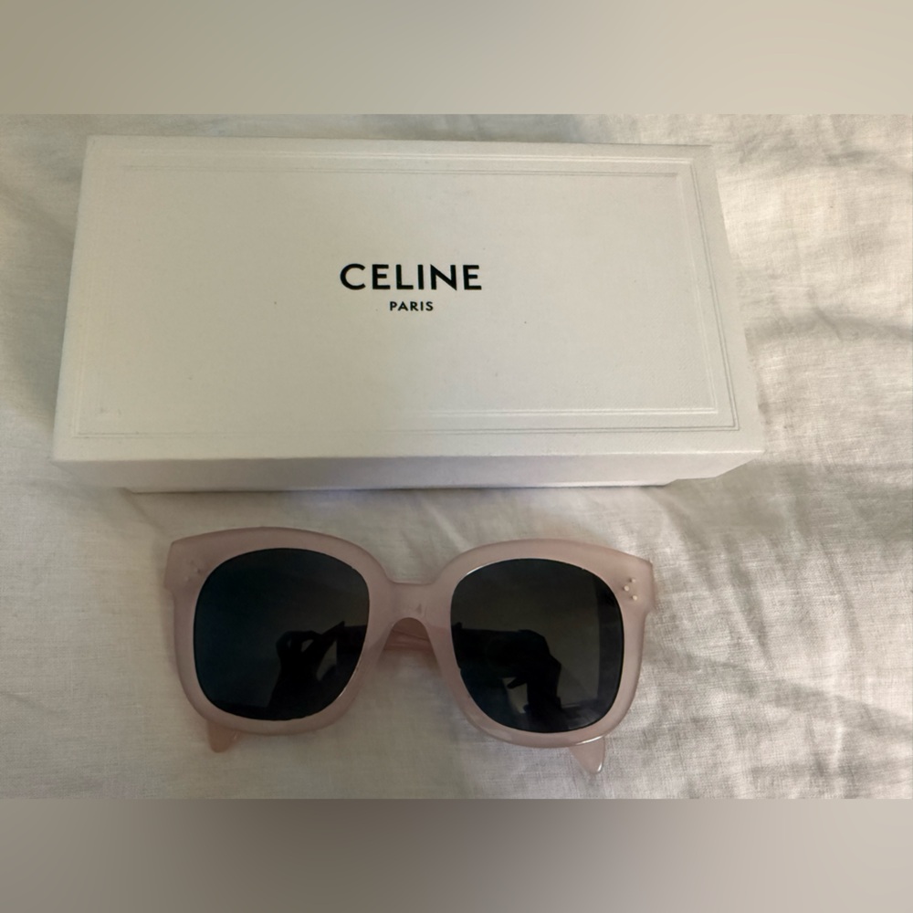 Celine Pink Oversized Square Sunglasses